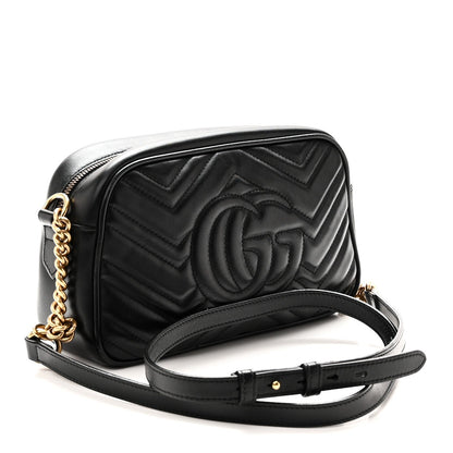 Small Calfskin Shoulder Bag - Black