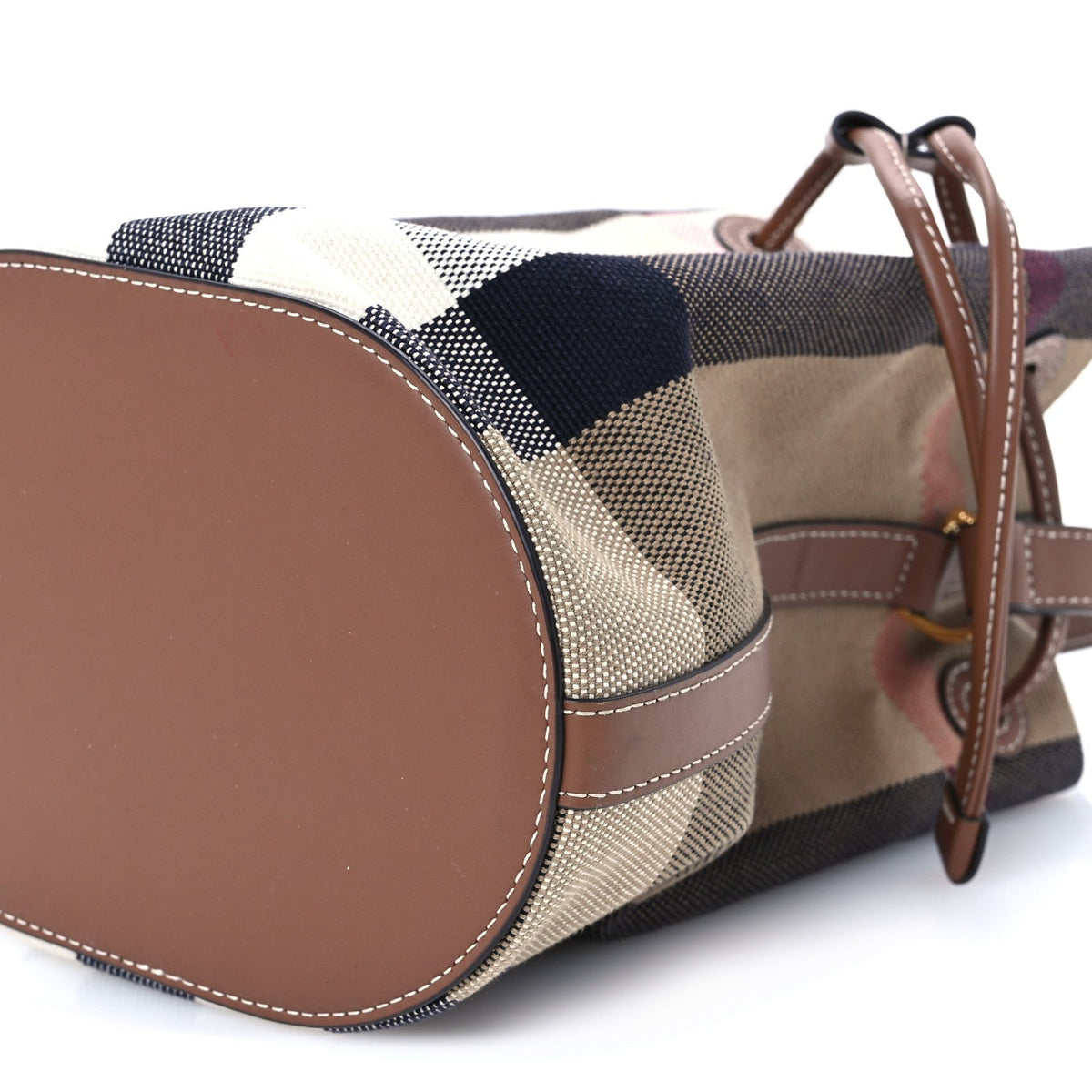 Small Canvas Bucket Bag - Brown