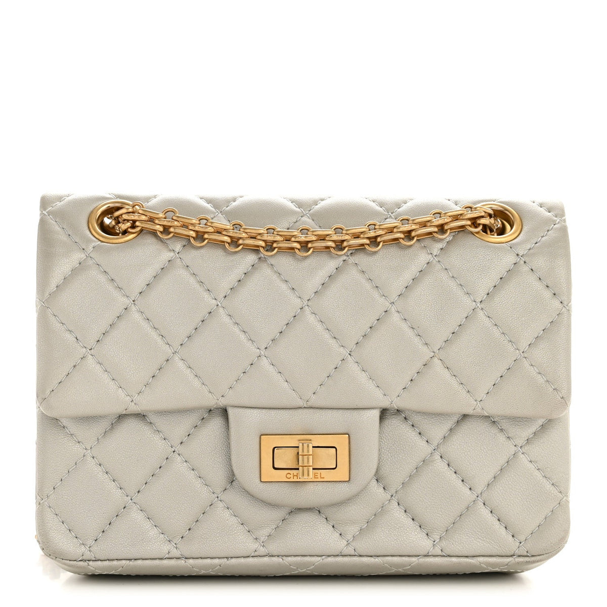 Mini Quilted Goatskin Flap Shoulder Bag