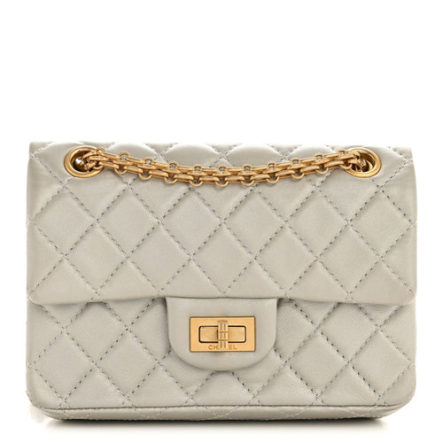 Mini Quilted Goatskin Flap Shoulder Bag