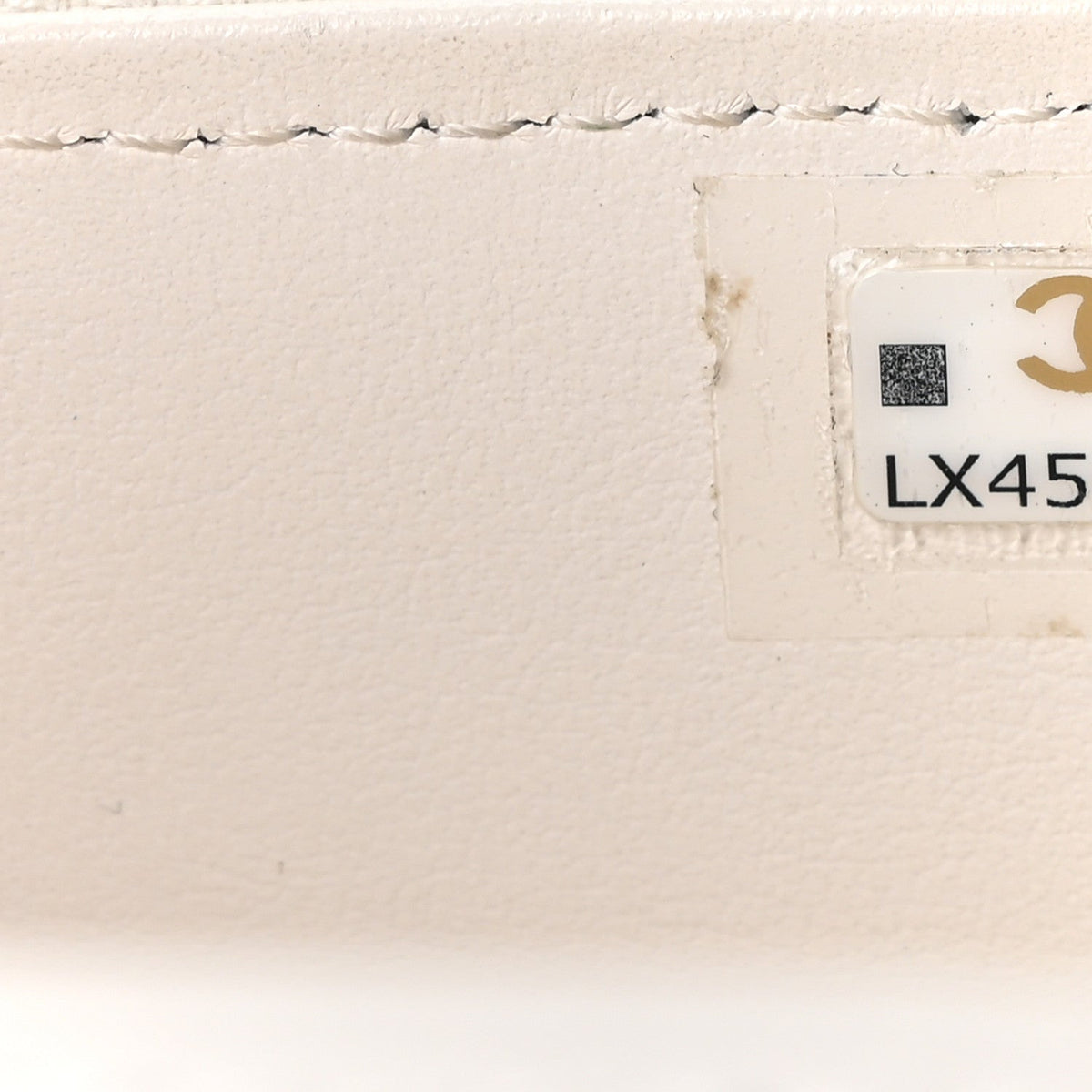 Mini Quilted Caviar Handbag - White