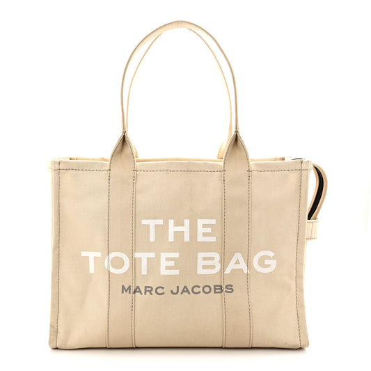 Large Canvas Tote Bag - Beige