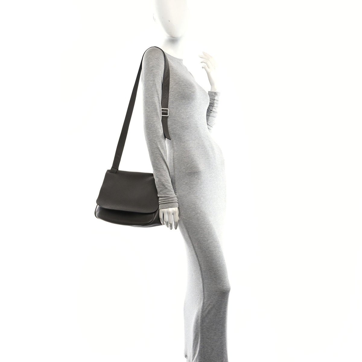 Small Calfskin Handbag - Grey