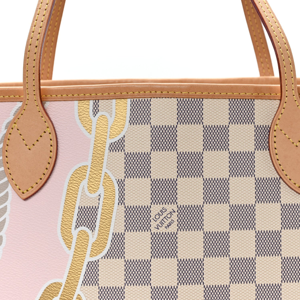 Damier Azur Nautical Neverfull Mm Handbag
