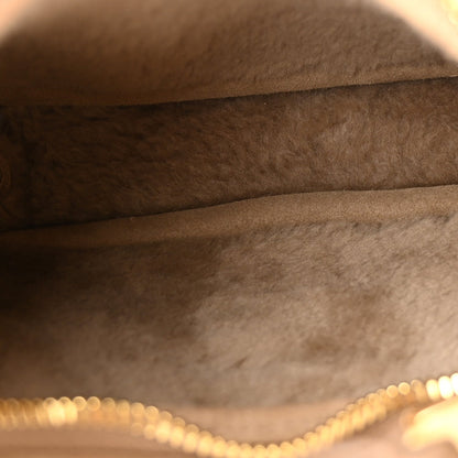 Mini Suede Shearling Hobo Bag