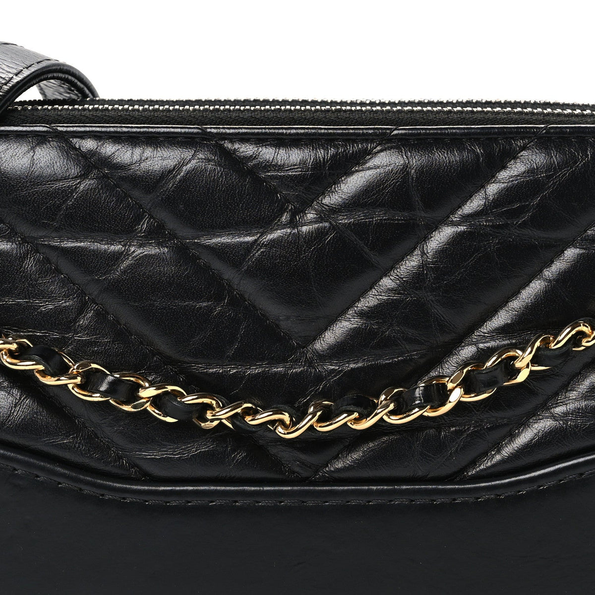 Small Quilted Calfskin Clutch Bag - Black