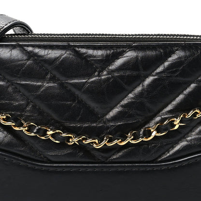 Small Quilted Calfskin Clutch Bag - Black