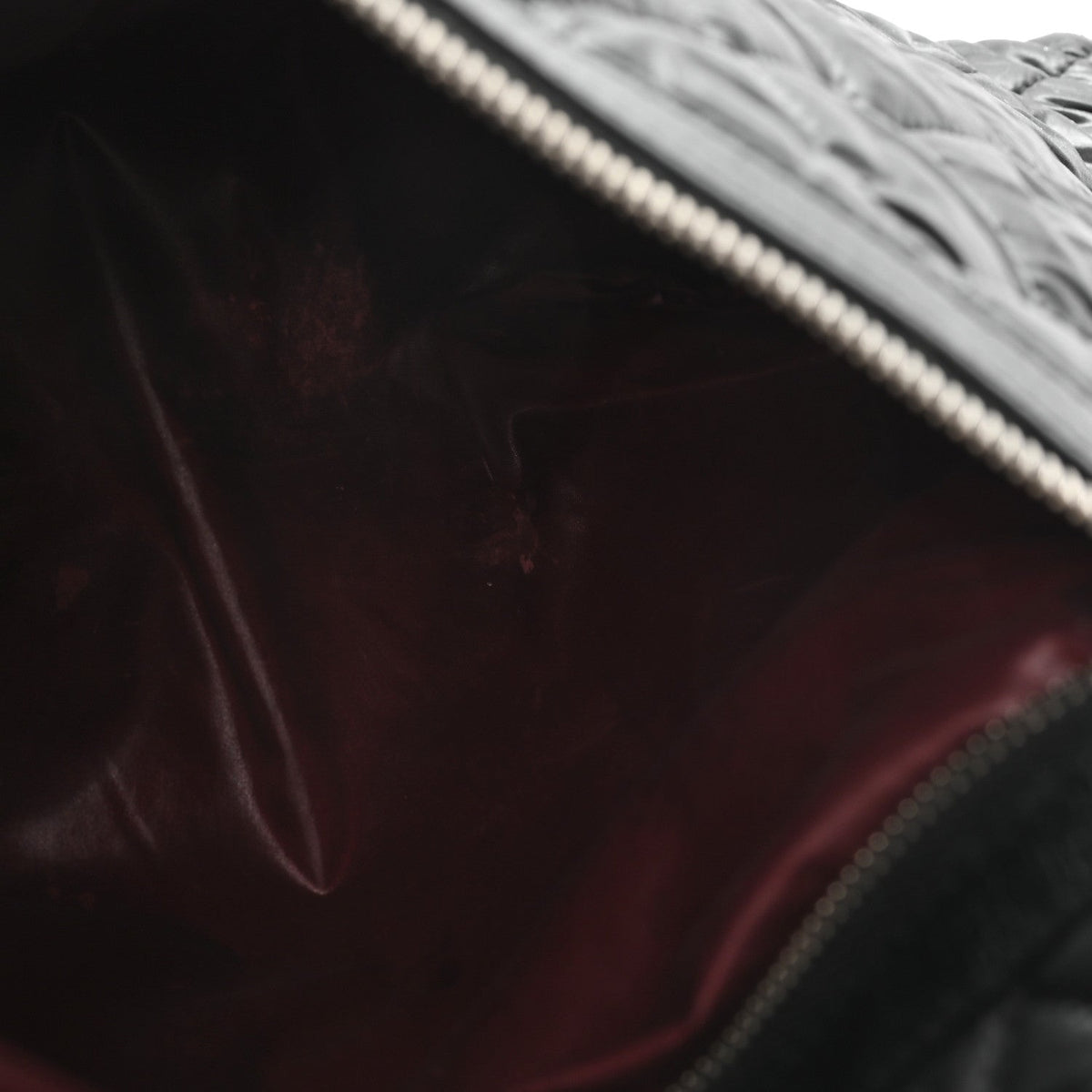 Quilted Nylon Backpack - Black
