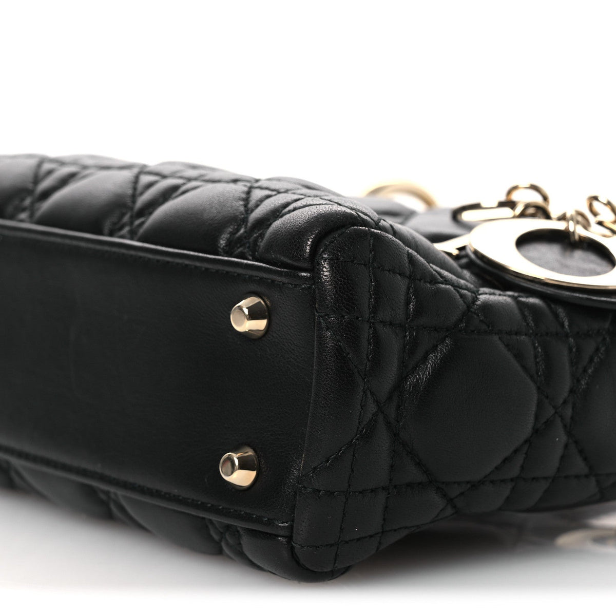 Mini Lambskin Handbag - Black