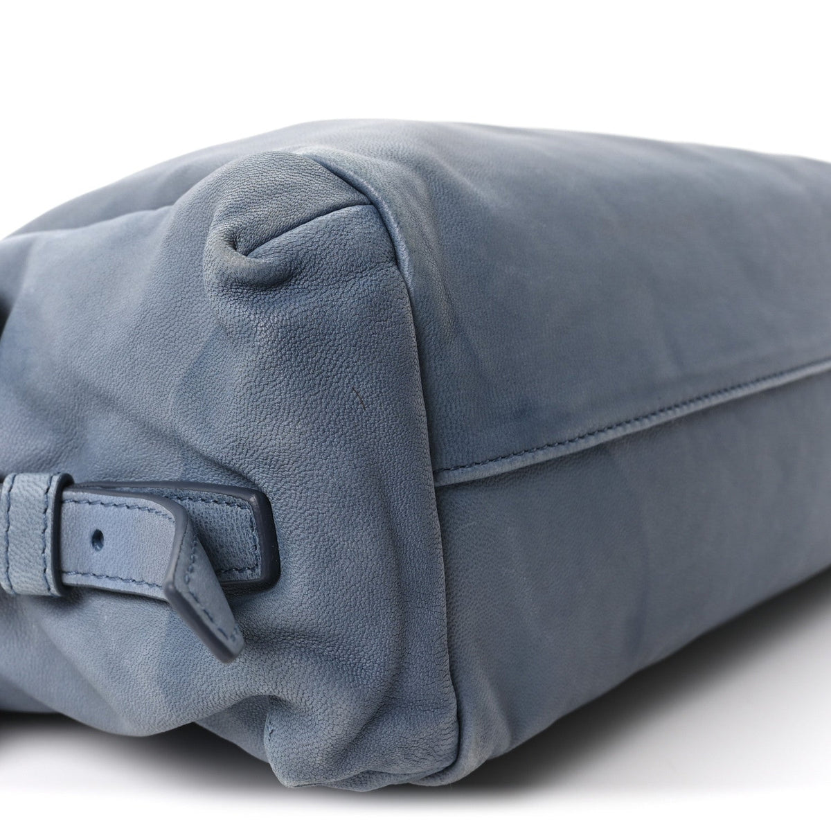 Large Nappa Shoulder Bag - Blue