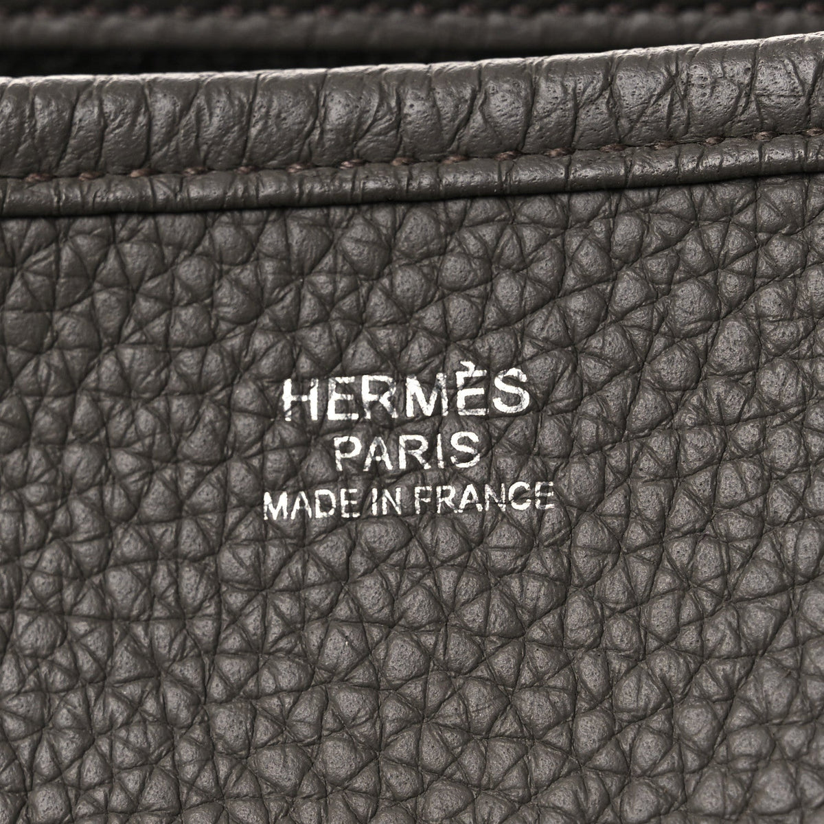 Taurillon Clemence Evelyne Iii Pm Etain Handbag