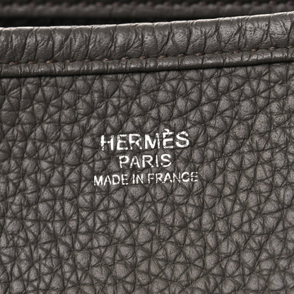 Taurillon Clemence Evelyne Iii Pm Etain Handbag