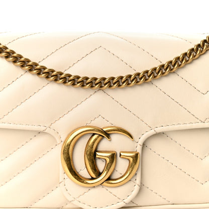 Mini Calfskin Shoulder Bag - White