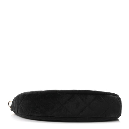 Quilted Hobo Bag - Black