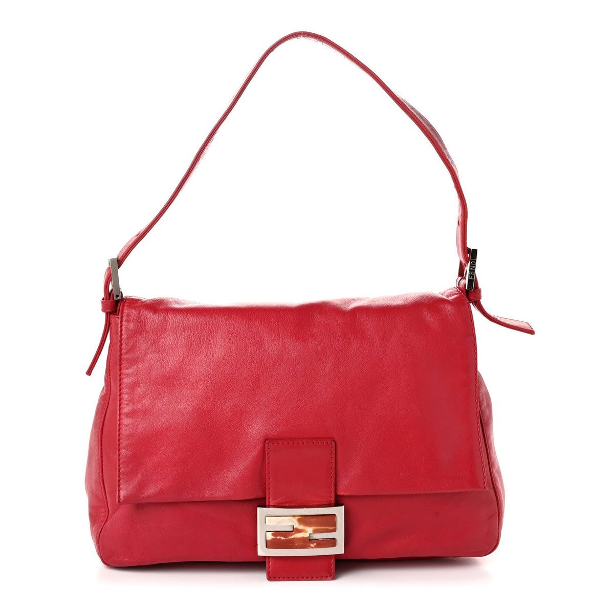 Calfskin Handbag - Red