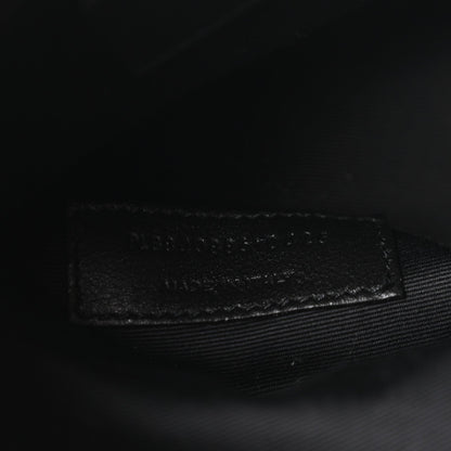 Small Quilted Lambskin Bucket Bag - Black