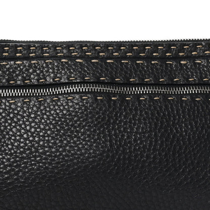 Calfskin Shoulder Bag - Black