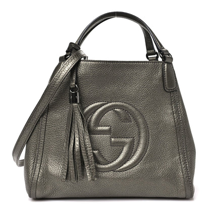 Small Calfskin Shoulder Bag - Gold