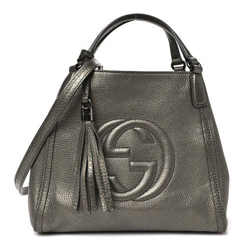 Small Calfskin Shoulder Bag - Gold