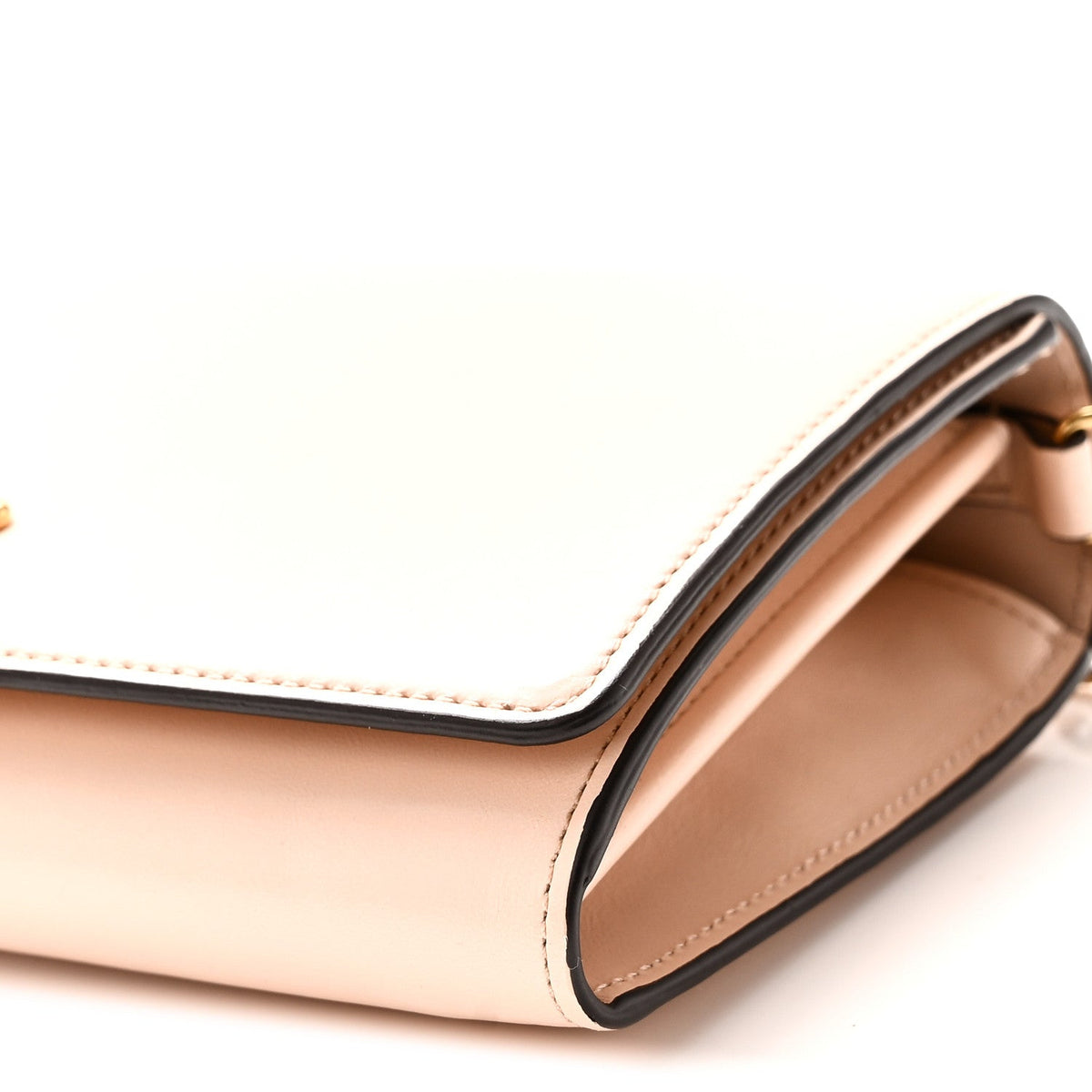 Calfskin Flap Shoulder Bag - Pink