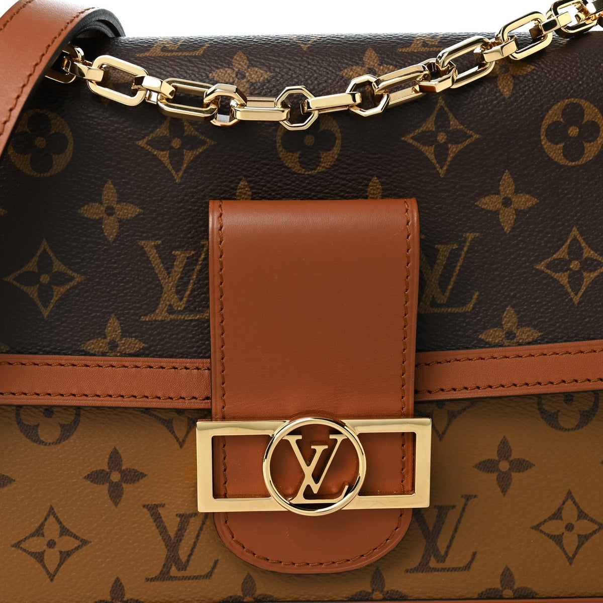 Reverse Monogram Dauphine Mm Handbag
