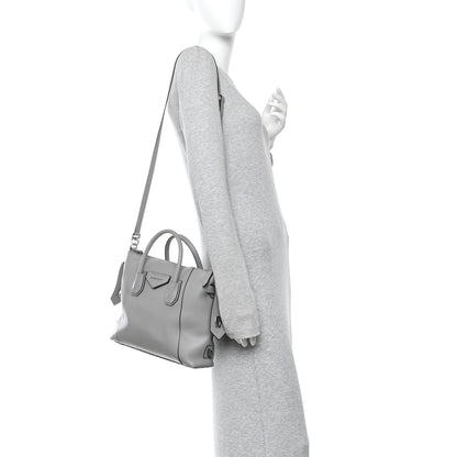 Small Calfskin Handbag - Grey