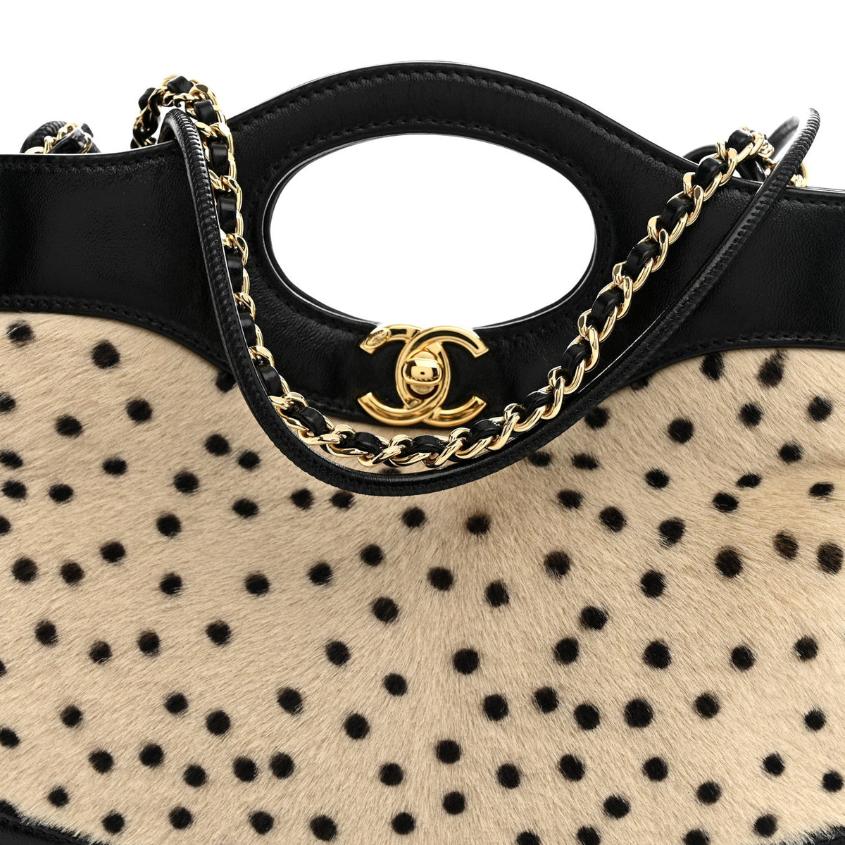 Mini Lambskin Handbag - Beige