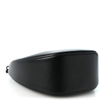 Small Calfskin Hobo Bag - Black