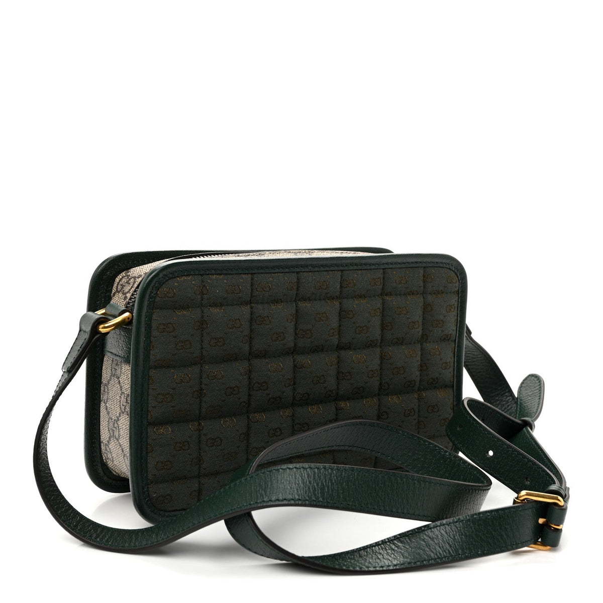 Mini Quilted Calfskin Shoulder Bag - Red