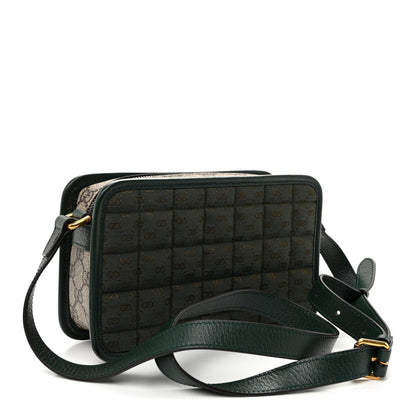 Mini Quilted Calfskin Shoulder Bag - Red