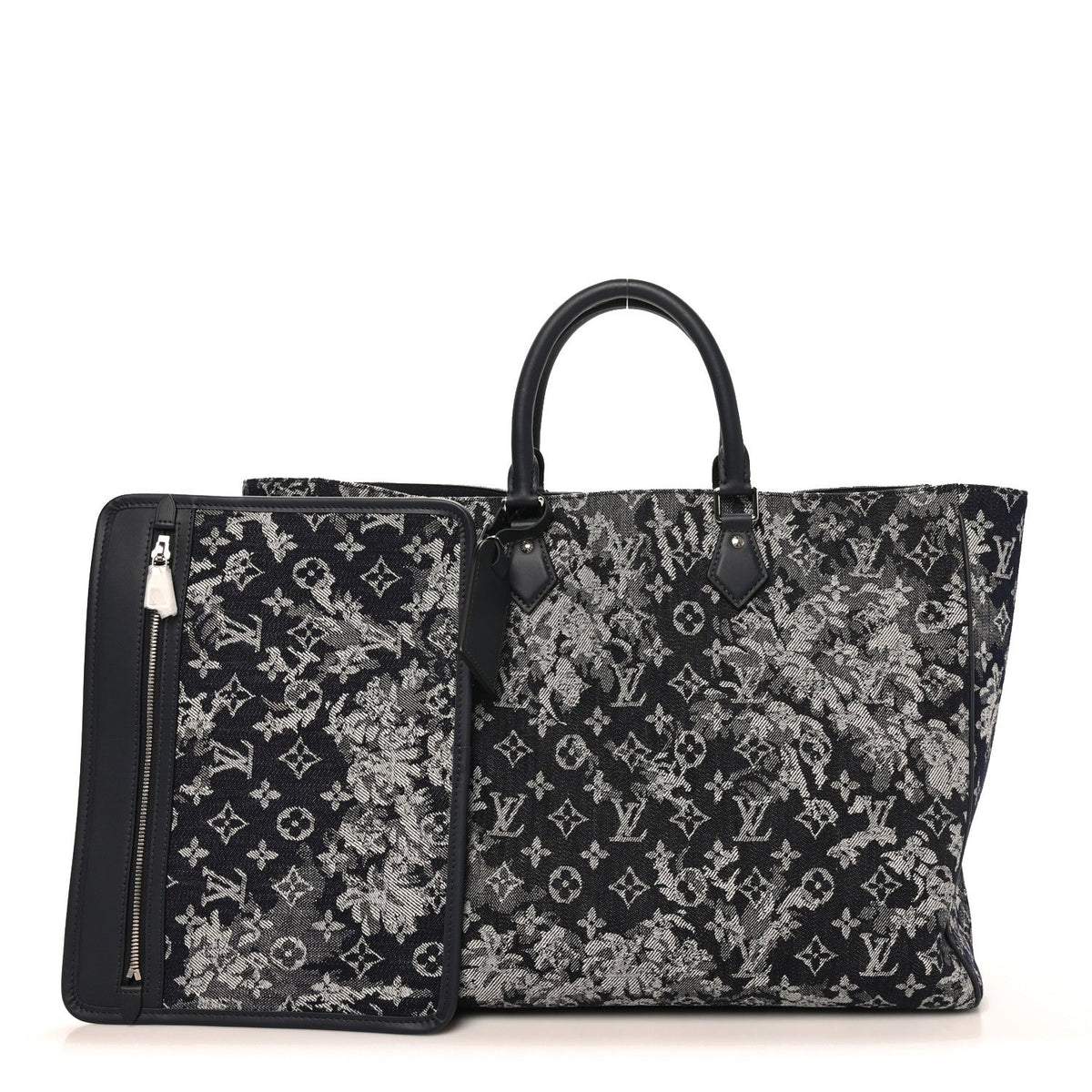Monogram Tapestry Grand Sac Bleu Handbag