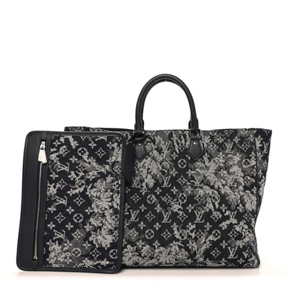 Monogram Tapestry Grand Sac Bleu Handbag