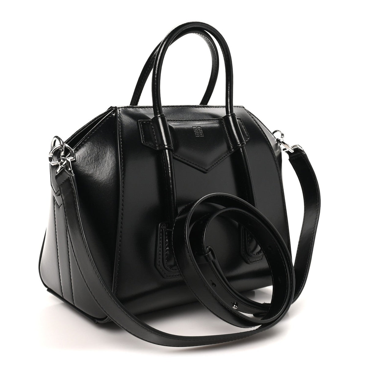 Mini Calfskin Shoulder Bag - Black