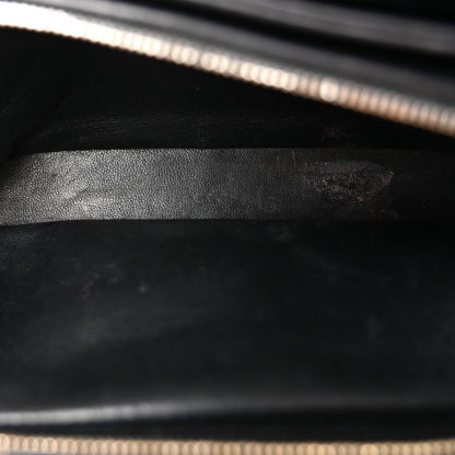 Medium Calfskin Flap Shoulder Bag - Black