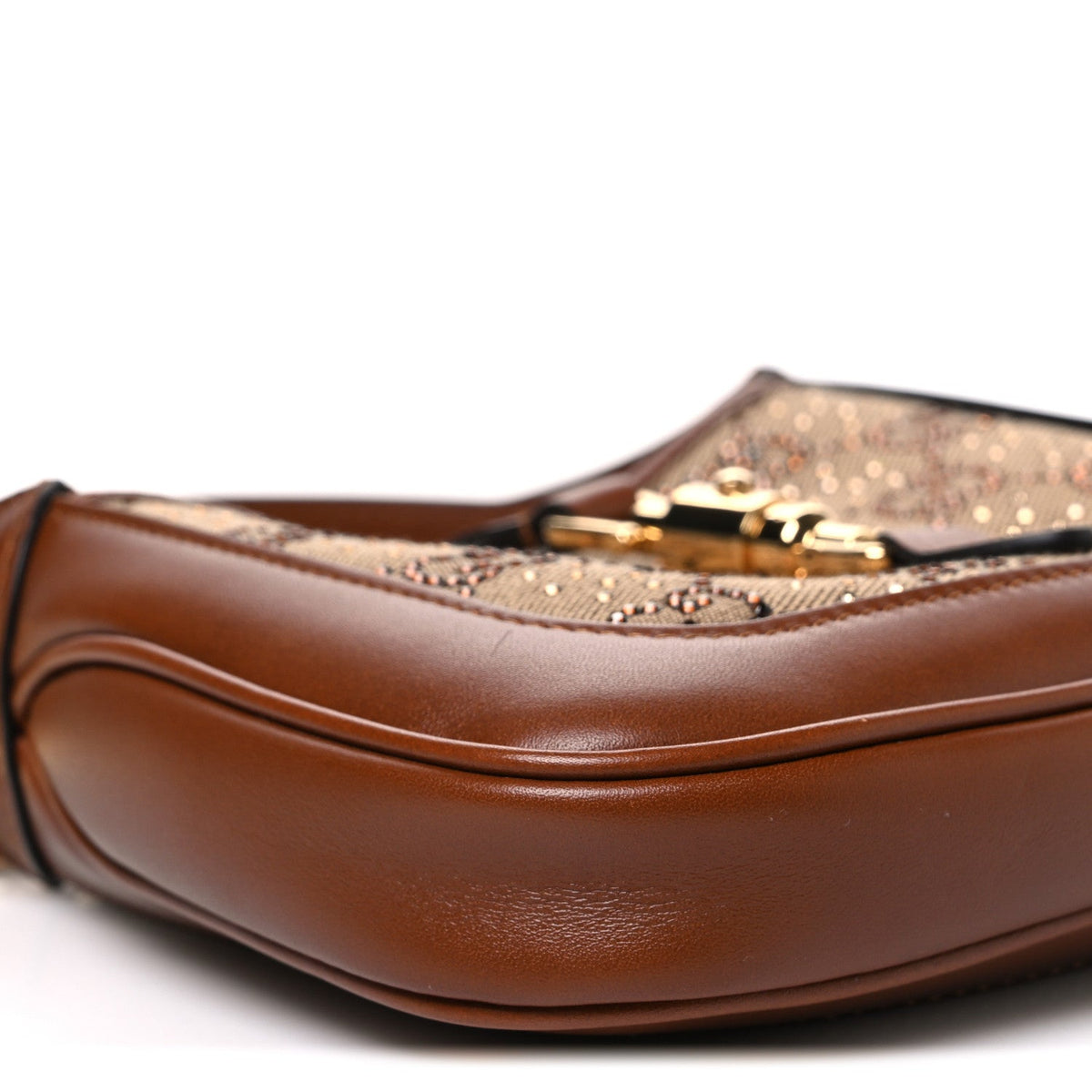 Mini Calfskin Canvas Hobo Bag