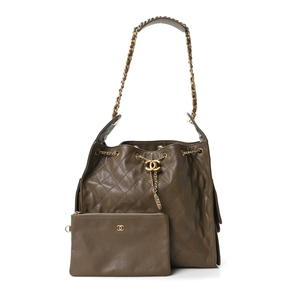 Medium Quilted Caviar Handbag