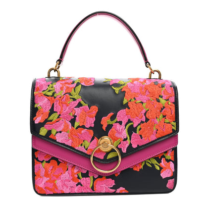 Calfskin Satchel Bag - Red
