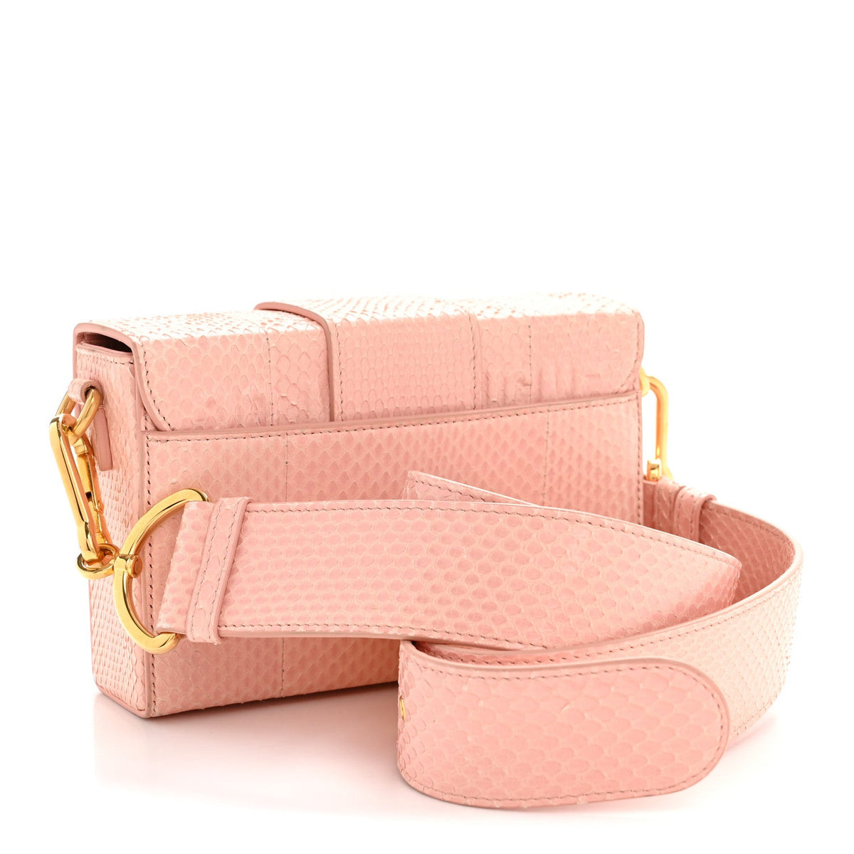 Snakeskin 30 Montaigne Box Bag Rose Clai Handbag