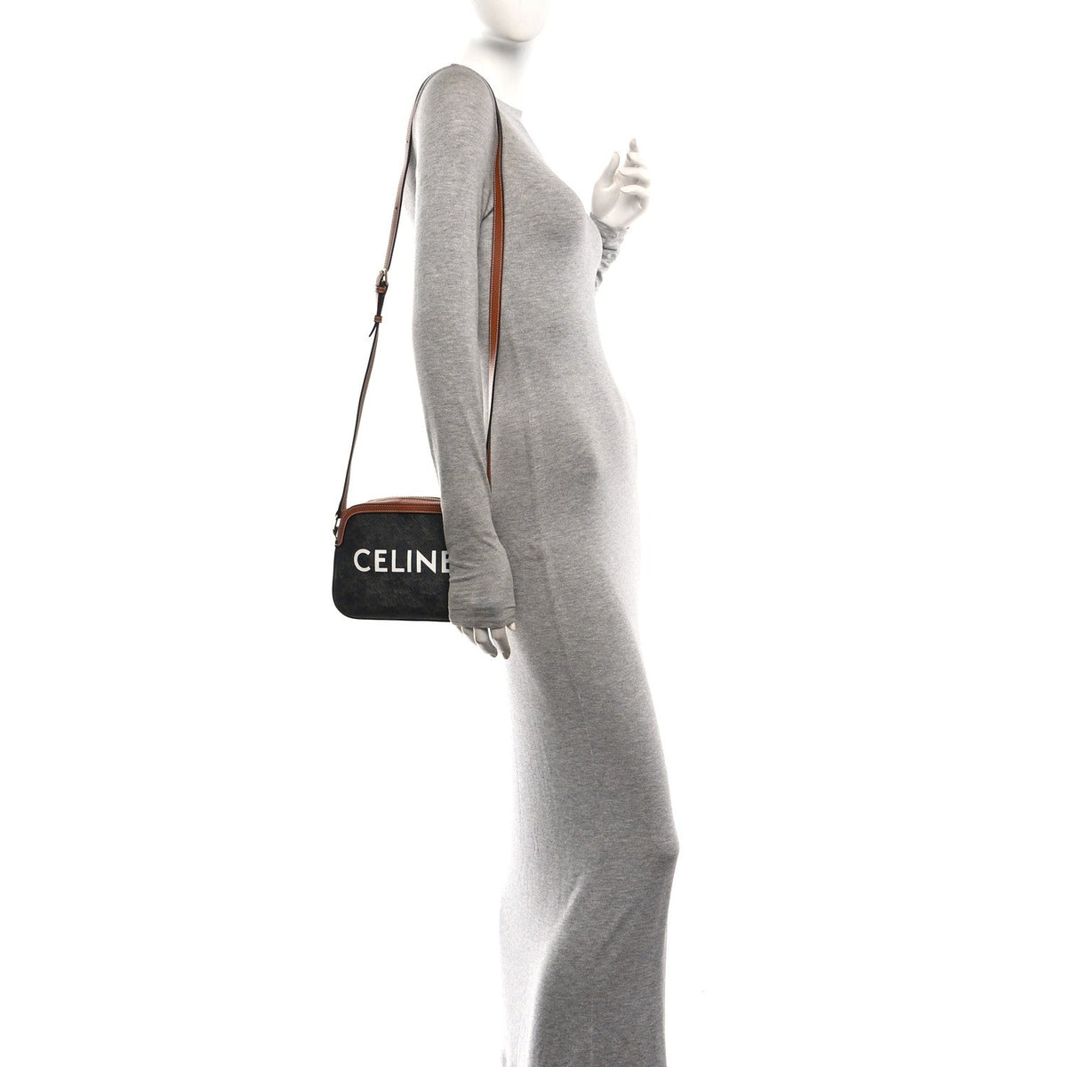 Small Canvas Crossbody Bag - Tan