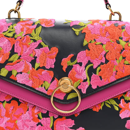 Calfskin Satchel Bag - Red