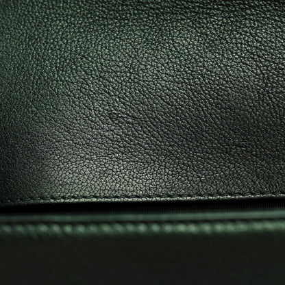 Medium Quilted Goatskin Flap Shoulder Bag - Green