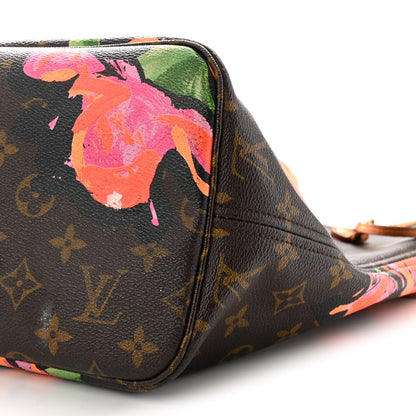 Monogram Roses Neverfull Mm Handbag