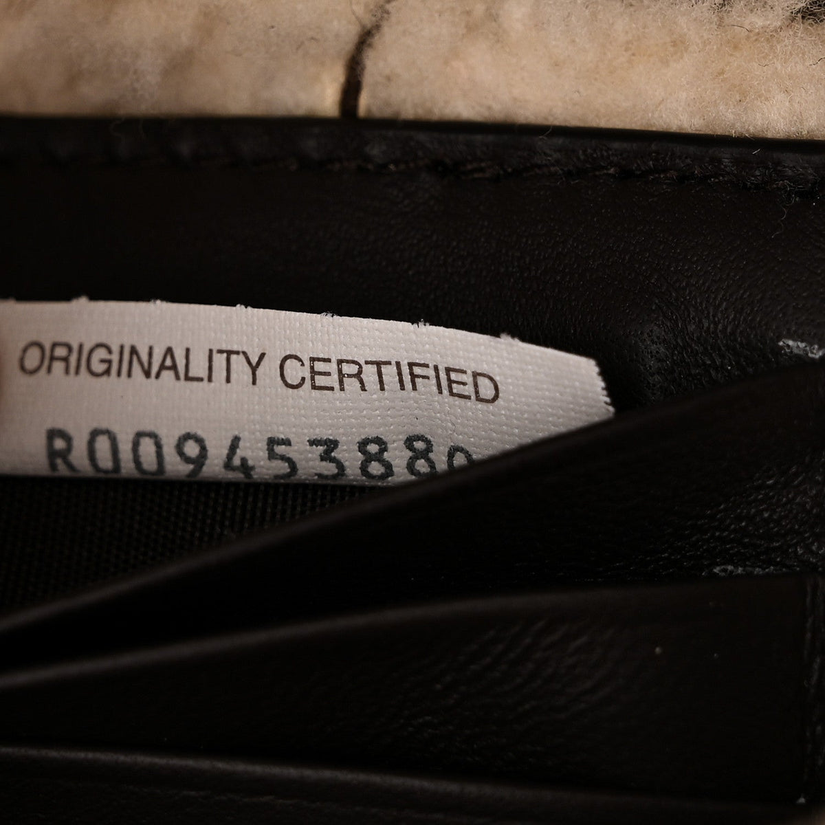 Calfskin Shearling Handbag - Brown