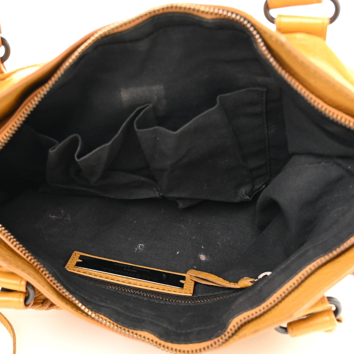 Agneau Classic Hardware First Jaune Mout Handbag