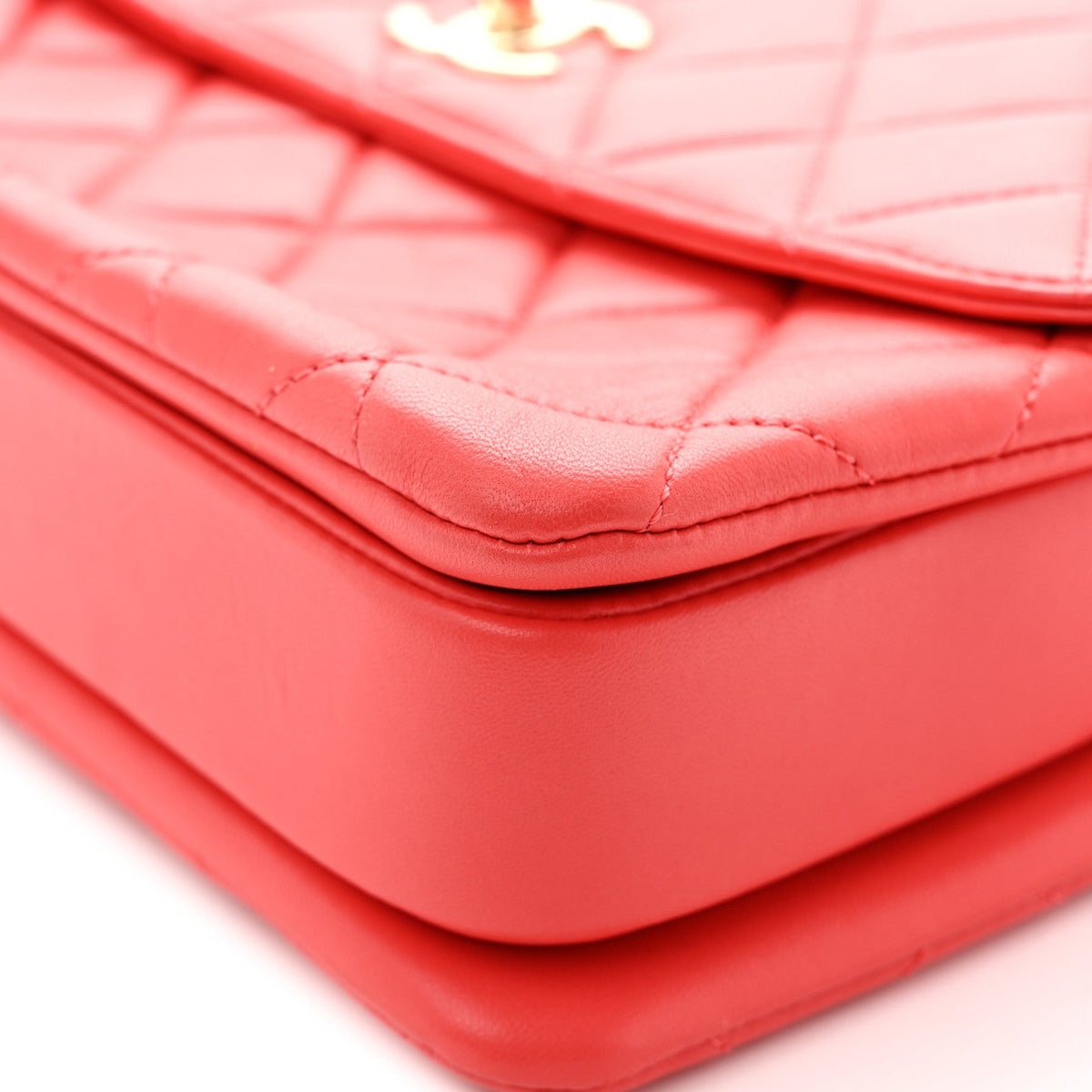 Medium Quilted Lambskin Flap Shoulder Bag