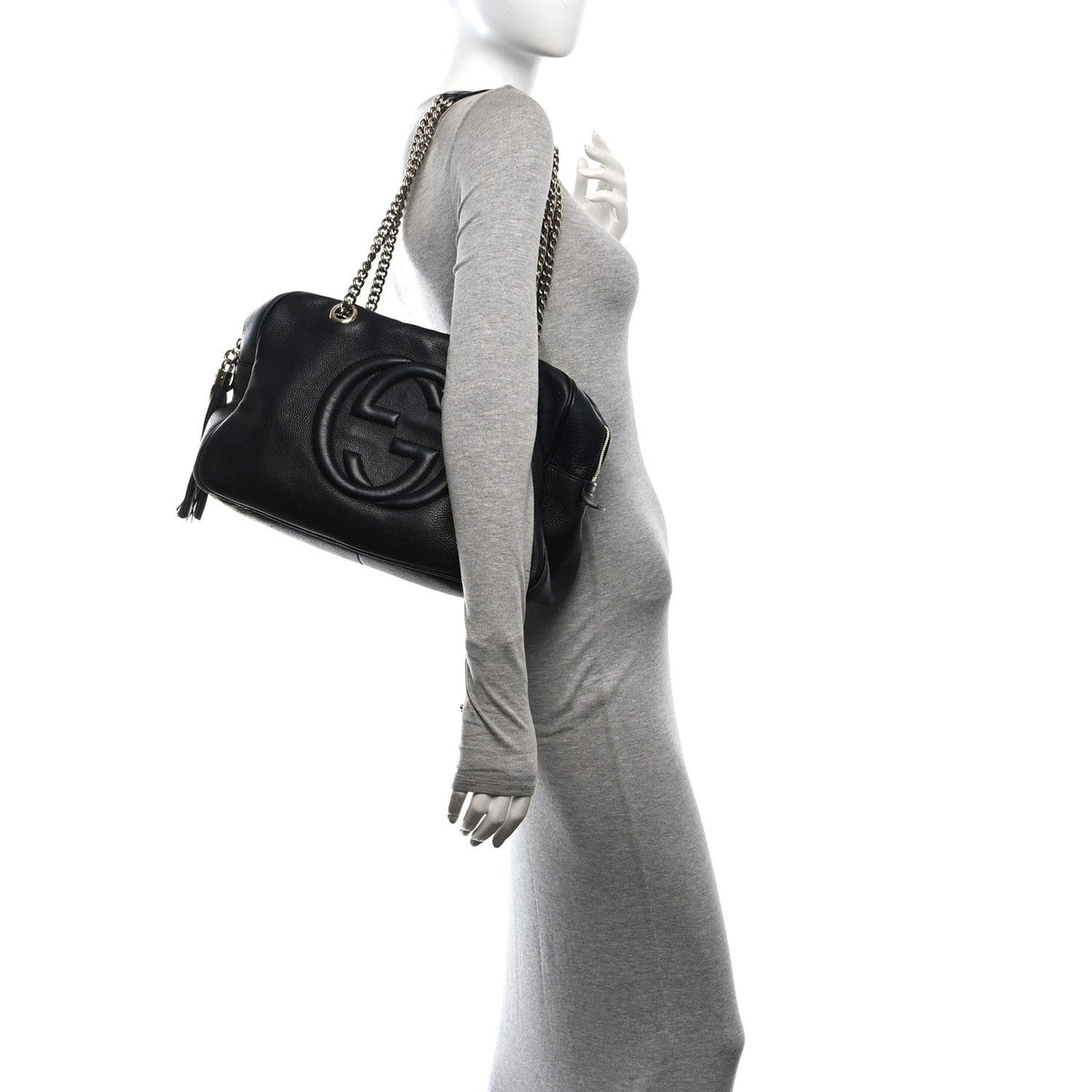 Medium Calfskin Handbag - Black