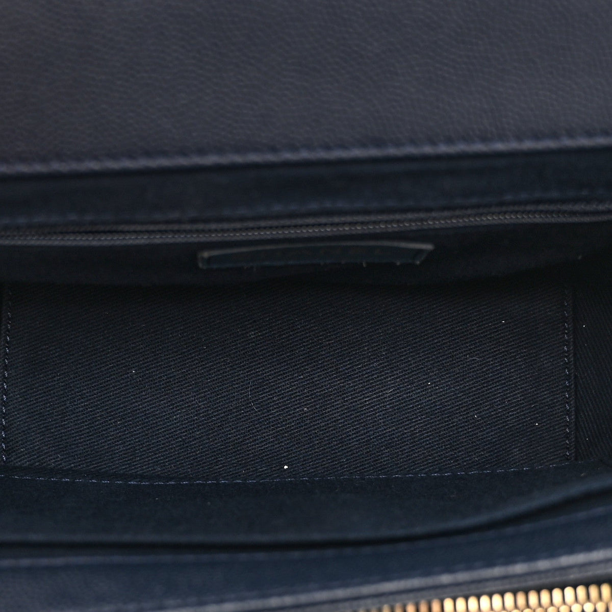 Mini Quilted Caviar Flap Shoulder Bag - Blue