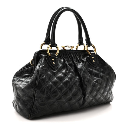 Quilted Calfskin Handbag - Black