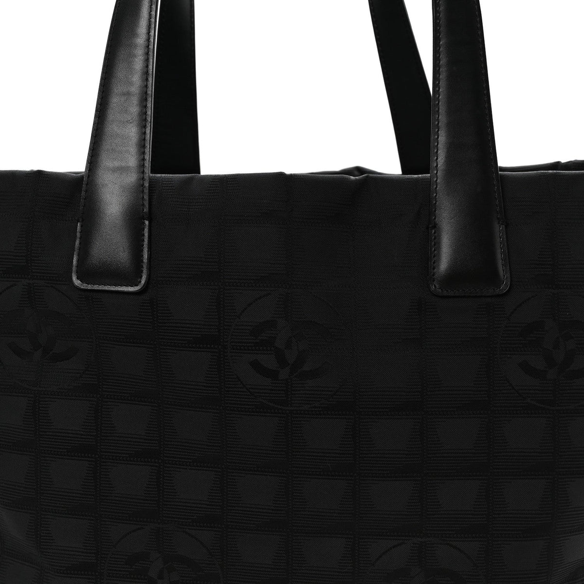 Medium Nylon Tote Bag - Black