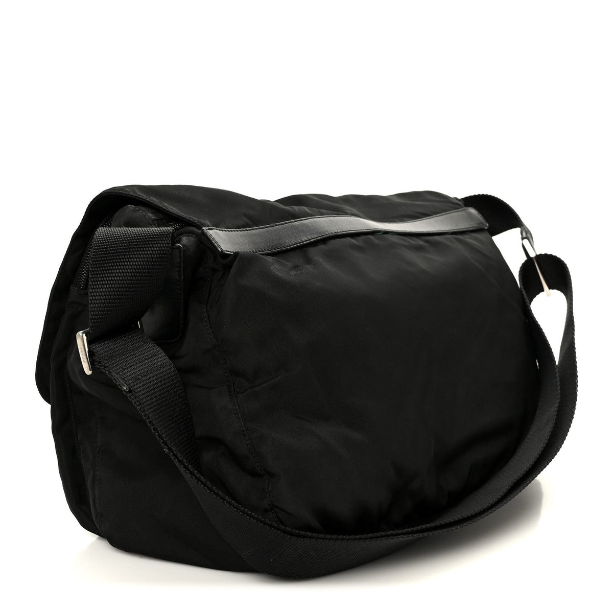 Nylon Shoulder Bag - Black